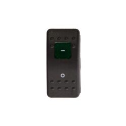 Alternative view of Green Lighted Contura Rocker Switch